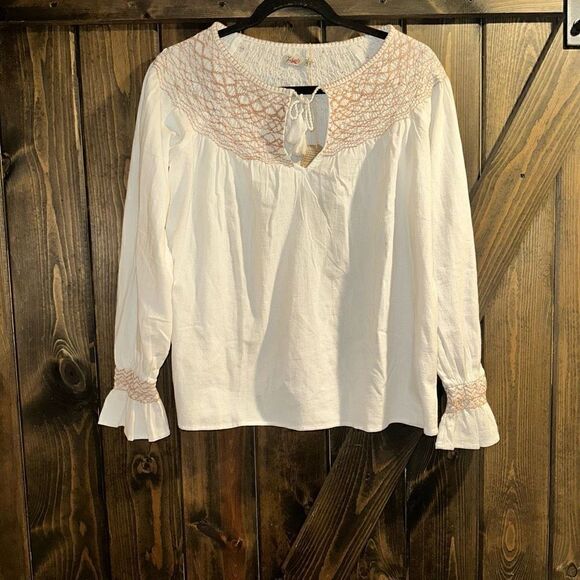 NWT Faherty Laura Embroidered Top - Picture 3 of 6